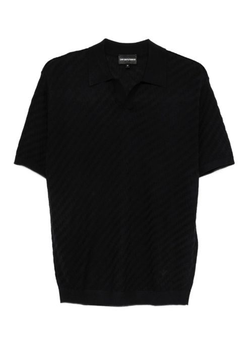 JACQUARD POLO EMPORIO ARMANI | EM004307.AF24573UB109 DARK NAVY